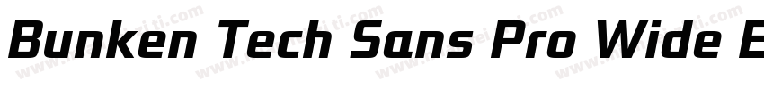 Bunken Tech Sans Pro Wide ExBd Regu字体转换